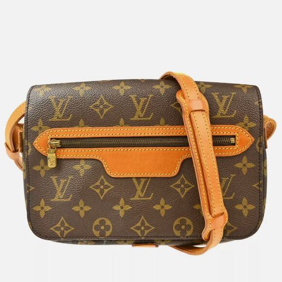 Louis Vuitton Saint Germain 24 LV Monogram Brown Tan Shoulder Crossbody Bag - Picture 2 of 16